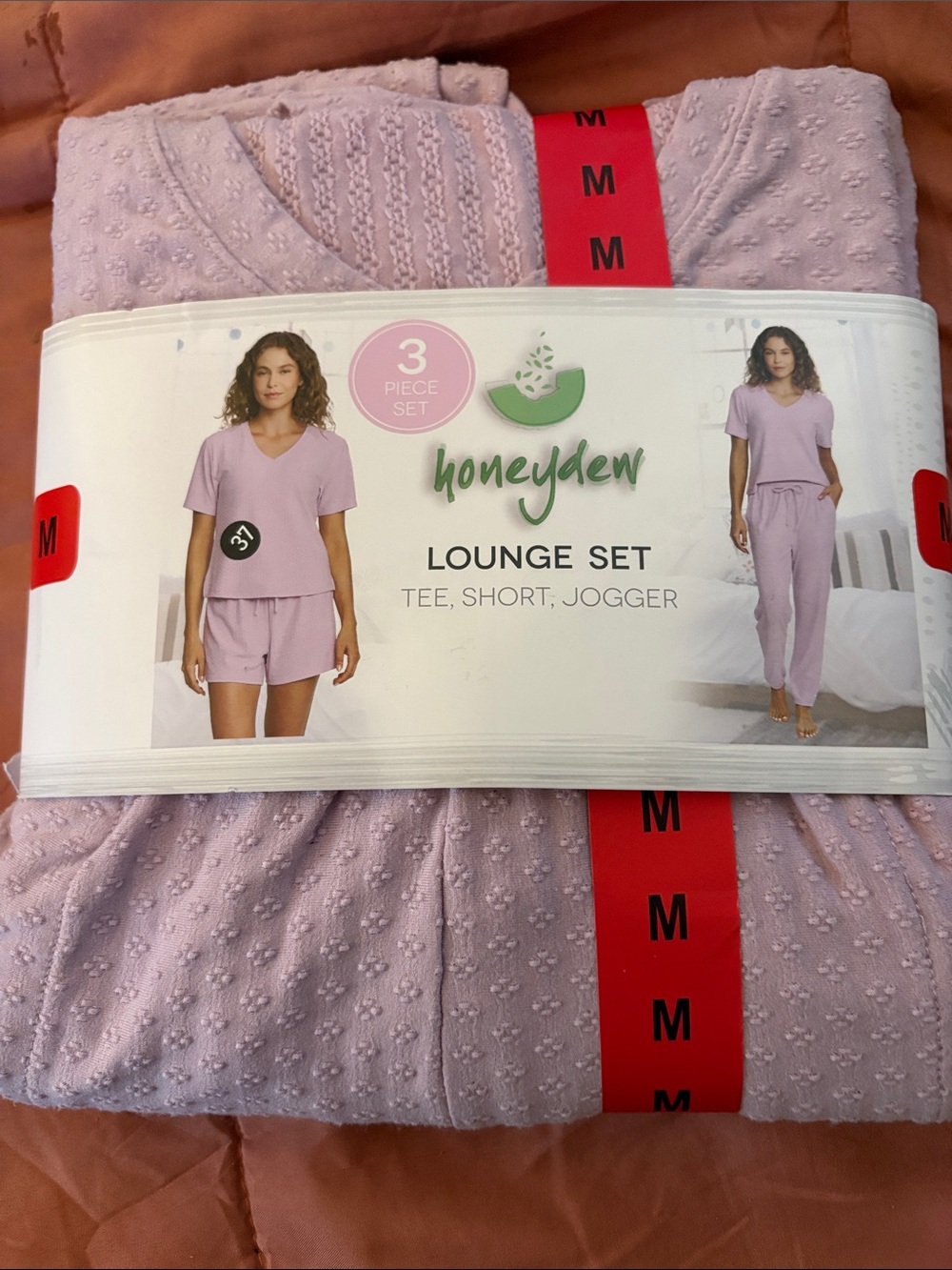 Honeydew Intimates Lavender 3-Piece Lounge Set - Tee, Shorts & Jogger